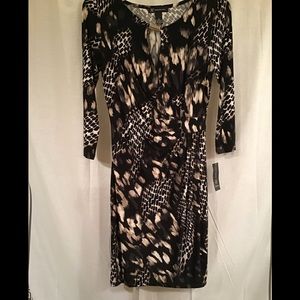 INC faux wrap dress NWT